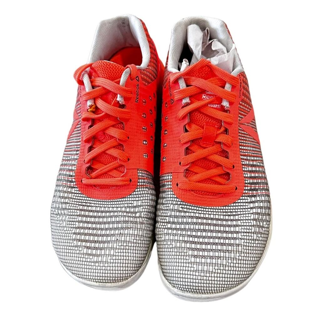 Reebok CrossFit. Gray orange running shoes. Size 8 - Picture 7 of 9